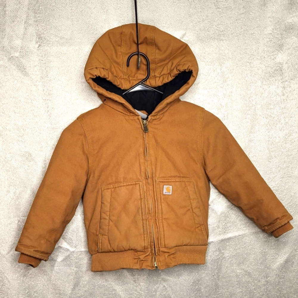 4T Carhartt Insulated Winter Jacket - Brown